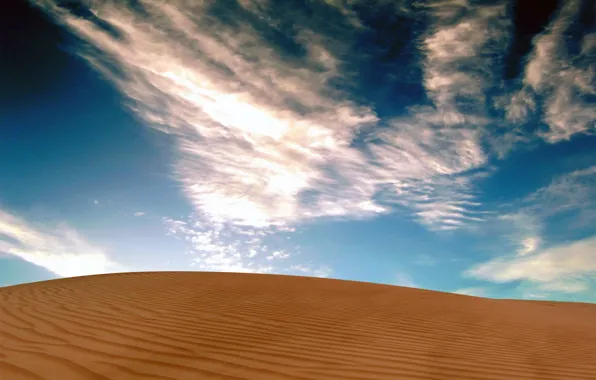 Sand, the sky, Desert
