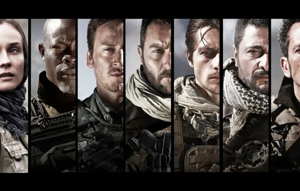 Cinema, gun, pistol, soldier, Diane Kruger, weapon, man, movie
