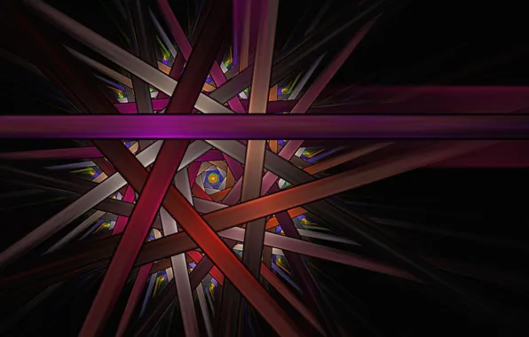 Light, line, color, spiral, the volume