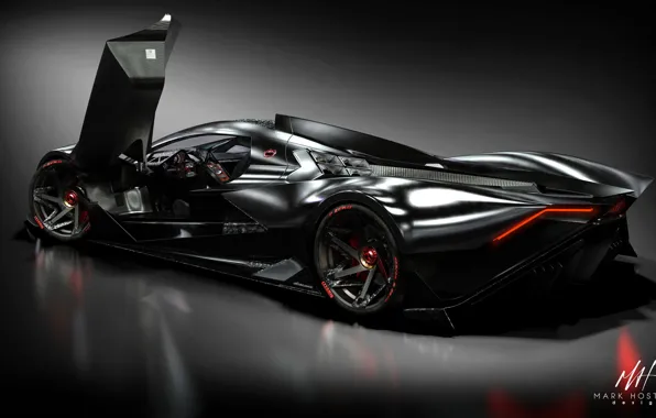 Hypercar, Devel Sixteen, Mark Hostler, hyper car, Mark Hostler, 5000 hp, Devel Motors