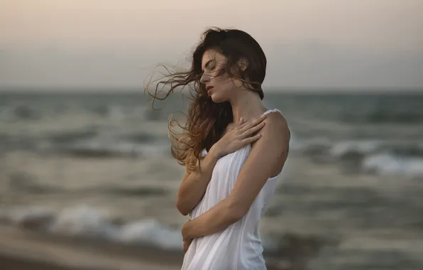 Picture surf, sponge, Ana Valenciano, the wind, curls