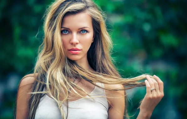 Portrait, sponge, blue-eyed, Into the Blue