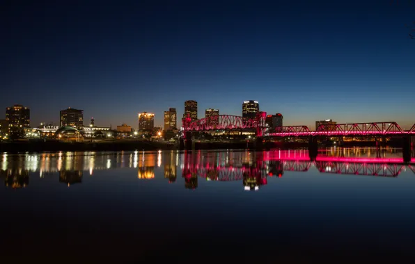 Bridge, river, river, bridge, Arkansas, Little Rock, Little Rock, Arkansas