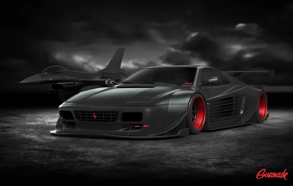 Picture Ferrari, Cars, Tuning, Battle, Ready, by Gurnade, 512TR