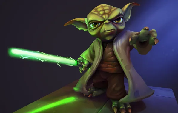 Fiction, art, Riot Games, Ayhan Aydogan, Yoda - Star Wars Fan Art