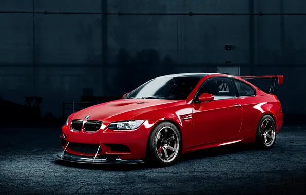 Bmw, BMW, red, tuning