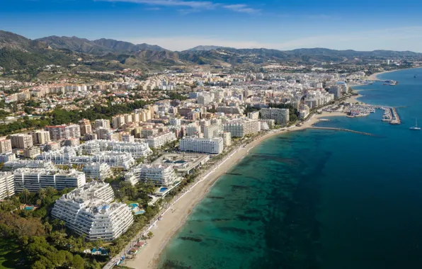 Sea, resort, Spain, Andalusia, Marbella
