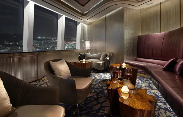 Interior, the hotel, Seoul, Club, Seoul, South Korea, restaurant, Area
