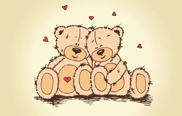 Picture love, heart, bear, pair, Valentine's day, Teddy, teddy bear, valentines day