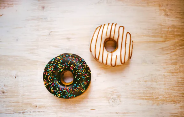 Photo, Food, Donuts, Two