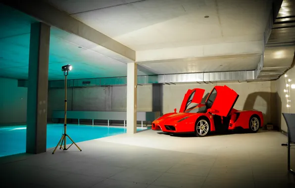 Download wallpaper Light, Red, Enzo, Doors up, section ferrari in ...