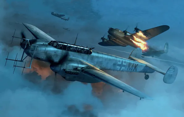 Germany, Messerschmitt, Air force, Night fighter, Bf.110G-4, Bf. 110G