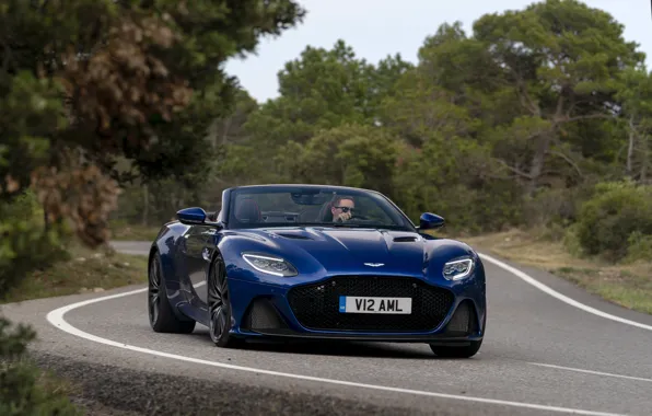 Aston Martin, DBS, Road, Speed, Lights, Superleggera, Volante, 2019