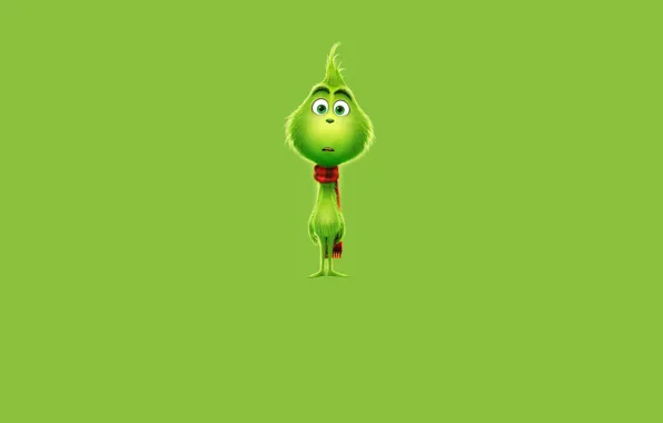 Green, background, cartoon, The Grinch, the Grinch