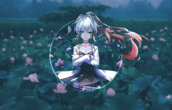 Dark, Girl, Anime, Anime, Lotus