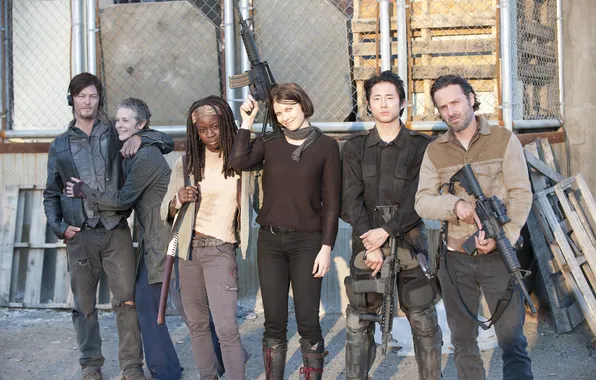 Picture group, the series, actors, The Walking Dead, The walking dead