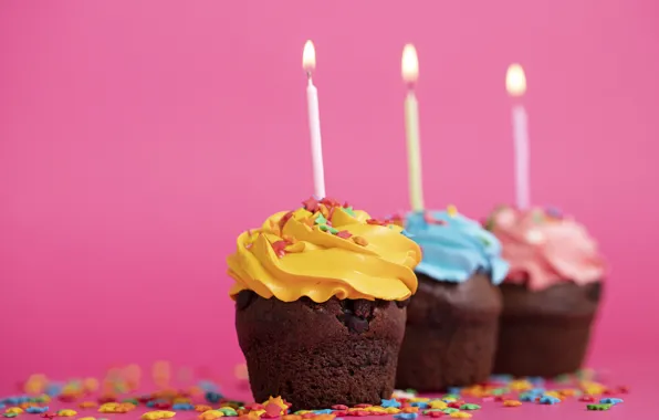 Candles, cupcake, cupcakes