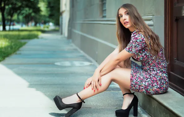 Picture summer, face, model, legs, Nicole