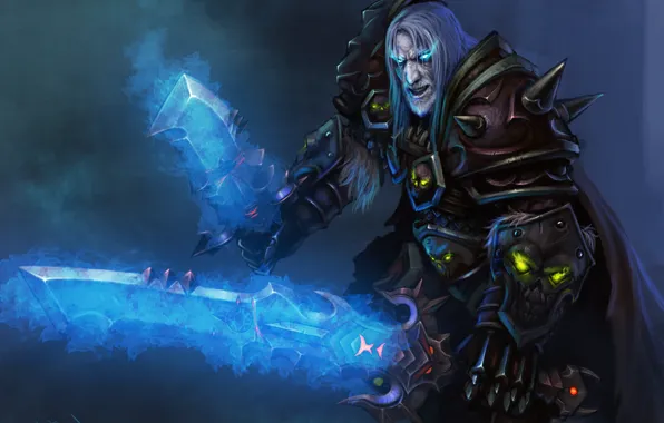 Picture look, weapons, sword, WoW, World of Warcraft, Death Knight, art, blade
