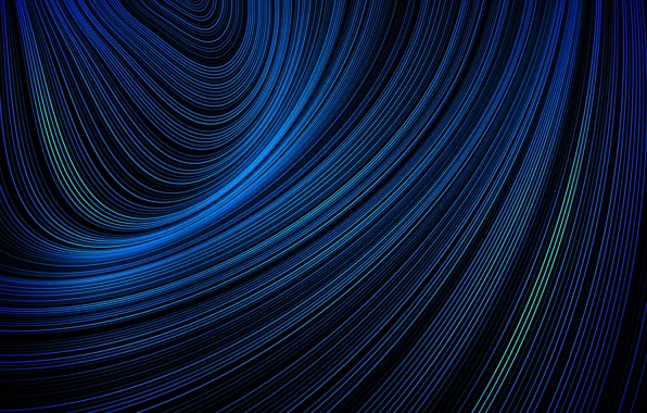 Wallpaper Blue, Abstract, Lines For Mobile And Desktop, Section 