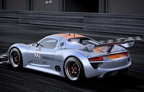 Concept, speed, Porsche, the concept, supercar, Porsche, 918, RSR