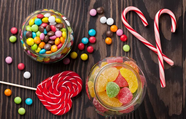 Colorful, candy, sweets, lollipops, sweet, marmalade, candy, lollipop