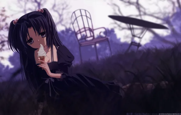 Girl, ice cream, Clannad, Clannad, Kotomi Ichinose