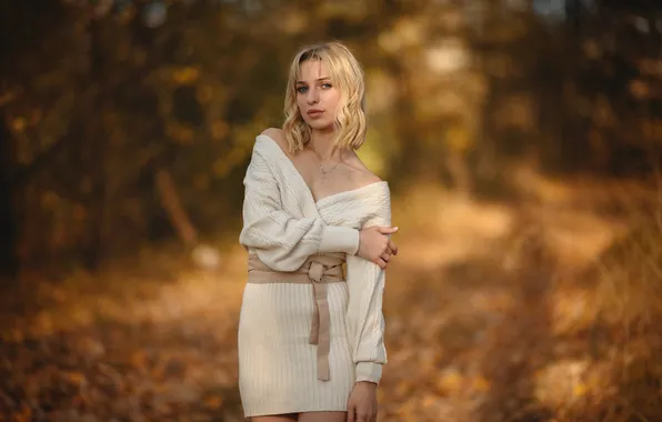 Girl, sweetheart, model, blonde, Wallpaper, Portrait, Cross, beautiful