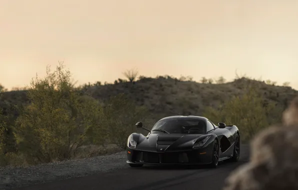 Ferrari, Car, Black, Super, LaFerrari