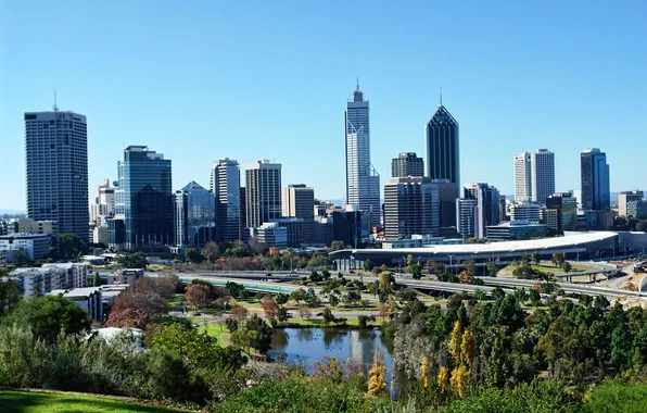 Australia, skyscrapers, Perth