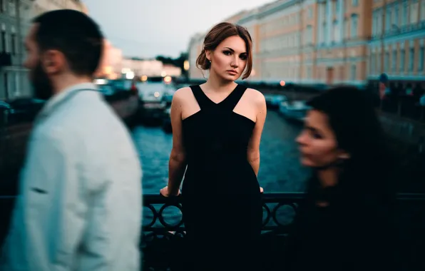 Picture girl, the city, Elena, passers-by, Ivan Proskurin