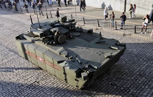 Moscow, BMP, Victory Parade, May 9, Kurganets-25, Rehearsal