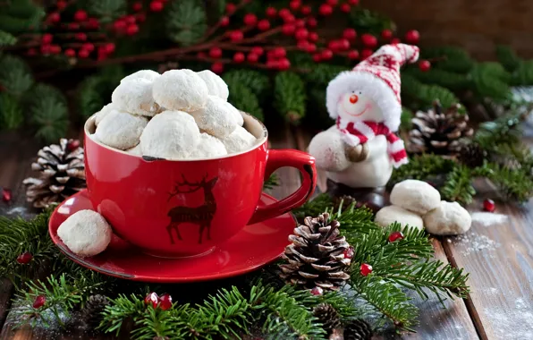Holiday, food, cookies, Christmas, Cup, New year, snowman, Christmas