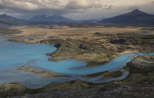 Picture mountains, lake, Chile, Chile, Patagonia, Patagonia, Torres del Paine