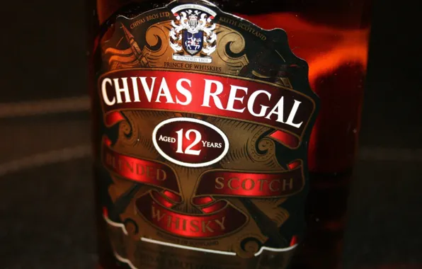 Whiskey, label, chivas regal