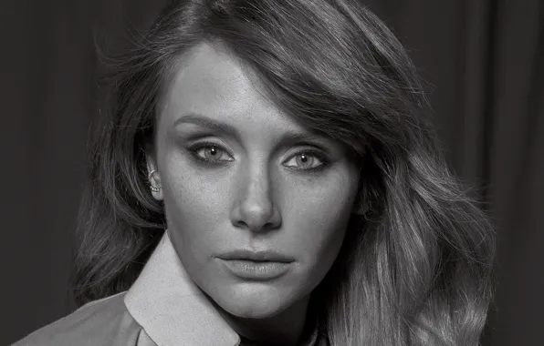 Wallpaper look, face, photo, portrait, makeup, actress, hairstyle, black and white