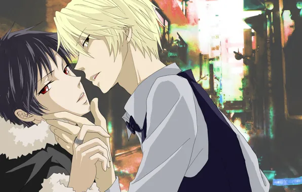 Background, guys, two, caught, Durarara, Durarara, Shizuo Heiwajima, Of Izaya Orihara
