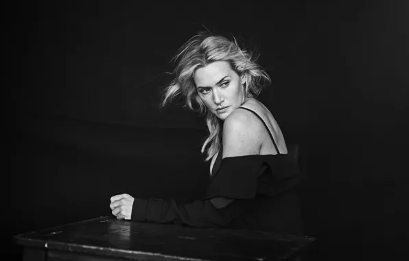 Photo, black and white, Pirelli, Kate Winslet, Kate Winslet, 2016, Peter Lindbergh