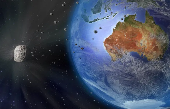 Picture Australia, meteorite, planet Earth
