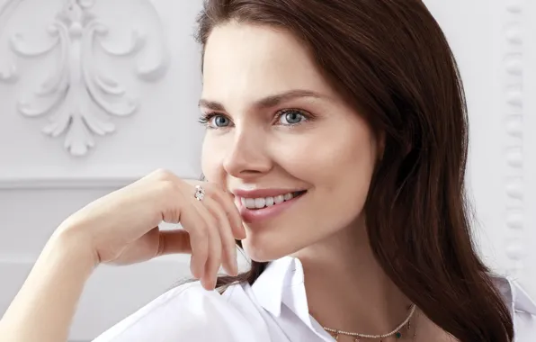 Picture pose, smile, makeup, actress, hair, makeup, Elizaveta Boyarskaya, Elizaveta Boyarskaya
