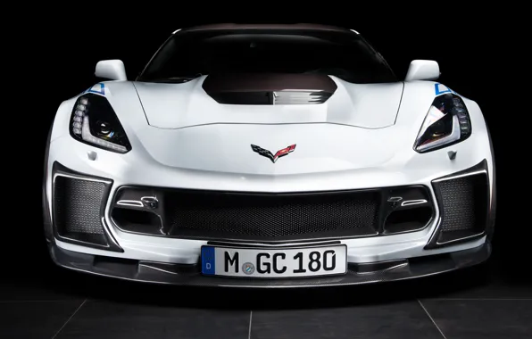 Z06, Corvette, Chevrolet, front view, 2018, Geiger, Carbon 65 Edition