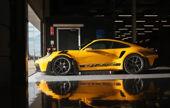 Porsche, sports car, side view, Weissach Package, Porsche 911 GT3 RS