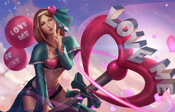 Picture girl, hon, Valentine's Day, Heroes of Newerth, Happy Valentine's Day, empath, Overly Attached