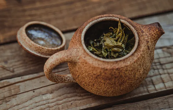 Green, tea, Board, kettle, cover, welding, ceramics, Asian style