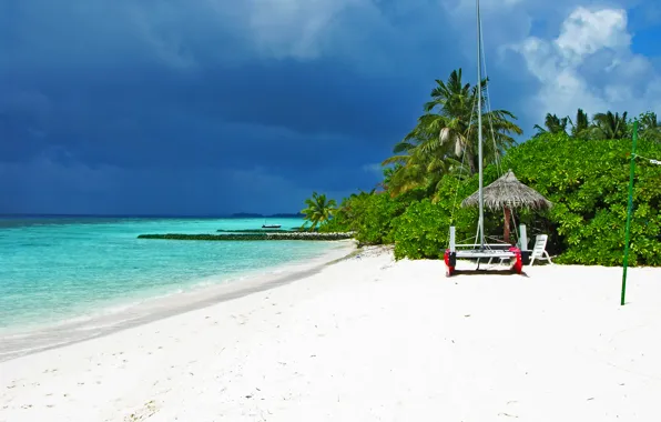 Tropics, beauty, vacation, The Maldives, island