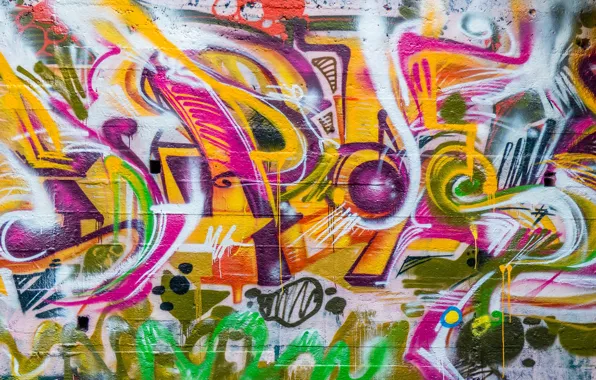 Picture wall, texture, grafiti