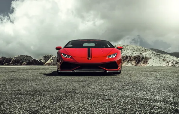 Lamborghini, Red, red, Lamborghini, 2015, LP 610-4, Huracan, hurakan