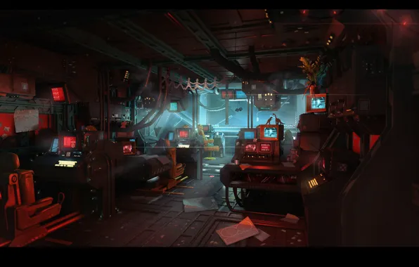 Compartment, Alien: Isolation, Ships and ship, anesidorainterior bridge