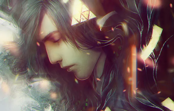 Face, hair, art, guy