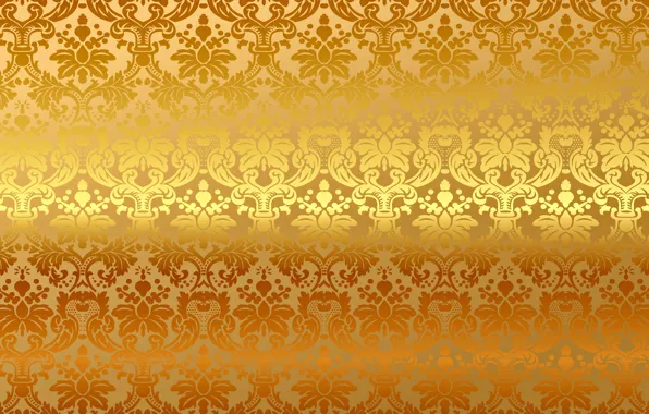 Picture background, gold, pattern, vector, golden, ornament, vintage, background